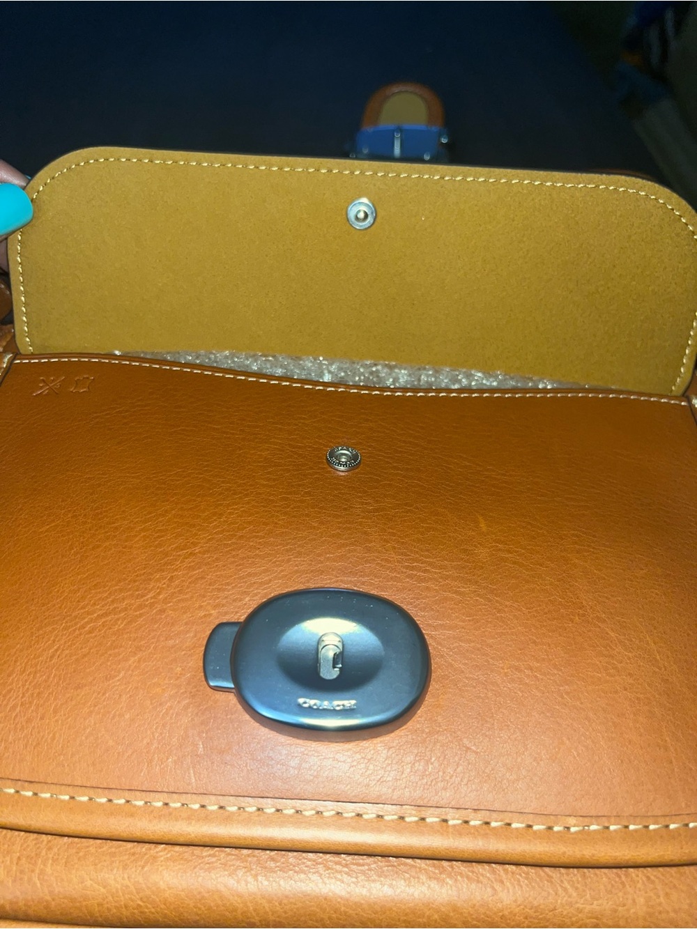 Coach Tabby in glove tan leather Crossbody with Signature 'C' Buckle - Picture 8 of 12